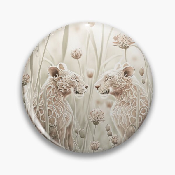 Item preview, Lioness Flower Field designed and sold by BellasArtStudio.