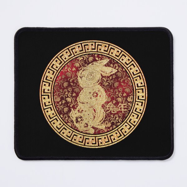 Item preview, Gold Floral Rabbit  designed and sold by ALesterDesign.