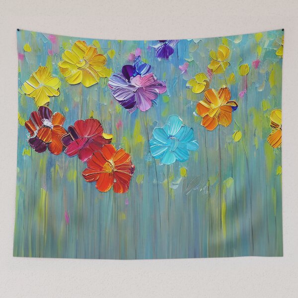 Artikelvorschau, Abstrakte Blumenkunst, moderne Blumenacrylkunst, Impressionismus-Kunst entworfen und verkauft von viewgraphics.