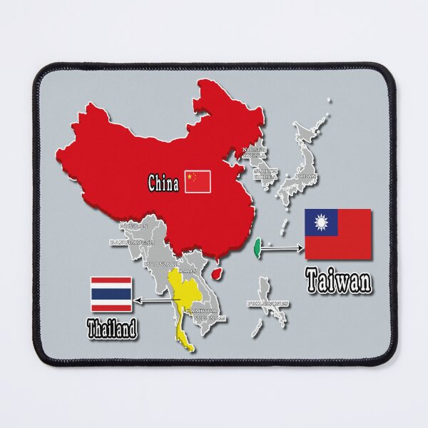 Item preview, where is taiwan world map | taiwan location map_not Thailand and China_grey designed and sold by jessie848v.