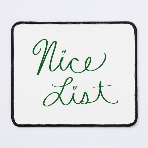 Item preview, Nice List designed and sold by abeink.
