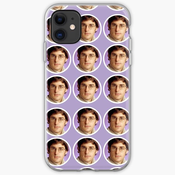 Louis Theroux - Purple Face Pattern iPhone Soft Case