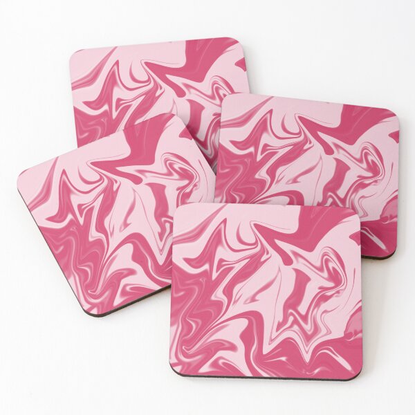 Item preview, Abstract Liquid Marble Art Paint- Pink and white Heavenly Chocolate cotton candy Metallic marble art designed and sold by MAEffects.