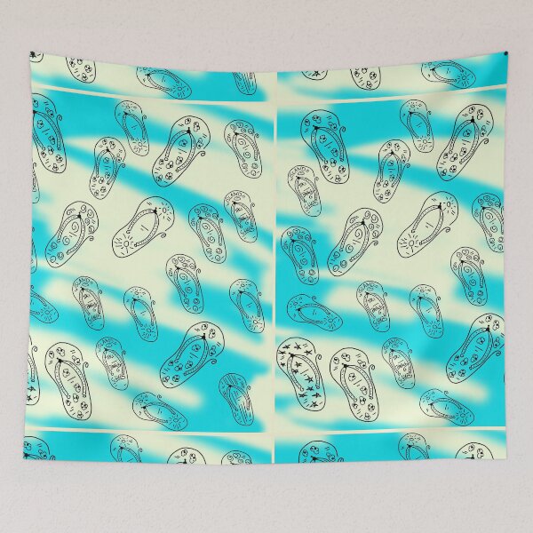 Item preview, Flip Flop Line Art Pattern designed and sold by vibeno1.
