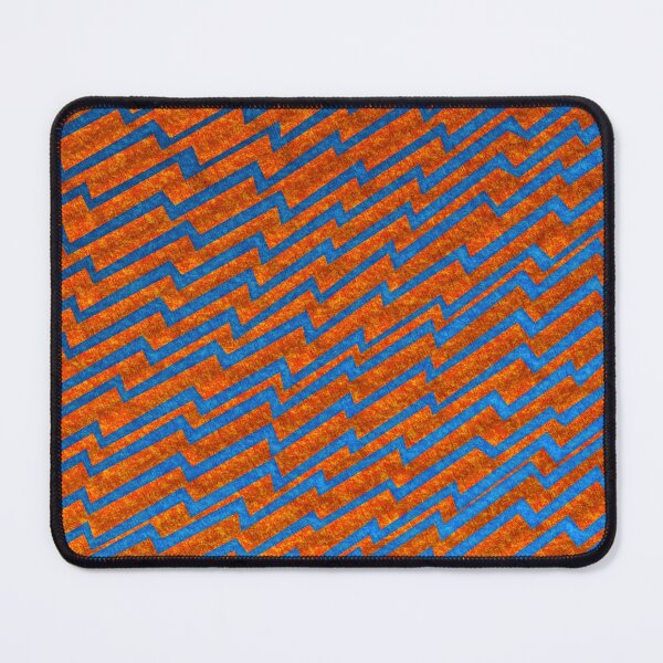 Item preview, Blue Lightning Zig Zag Blue and Orange Pattern designed and sold by Brent Pruitt.