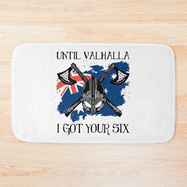 Item preview, Until Valhalla I got your six -  Australian Flag designed and sold by Georgy09.