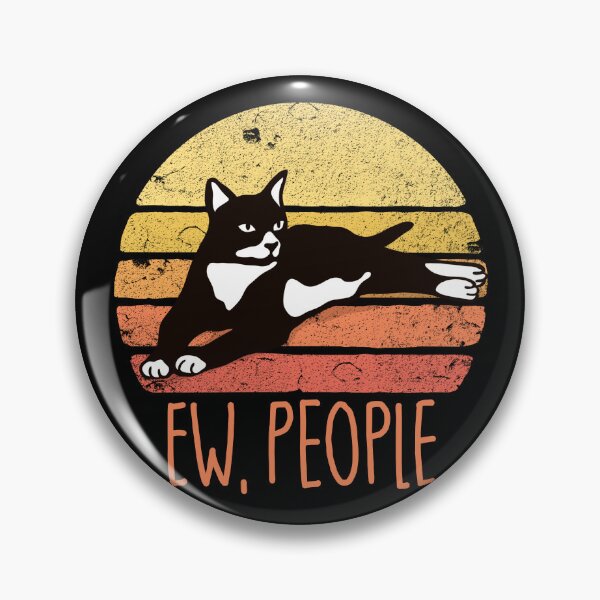 Artikelvorschau, Ew People Tuxedo Cat Retro Introvert Anti-Social Tuxedo Cat Gear entworfen und verkauft von DynamicDesign.