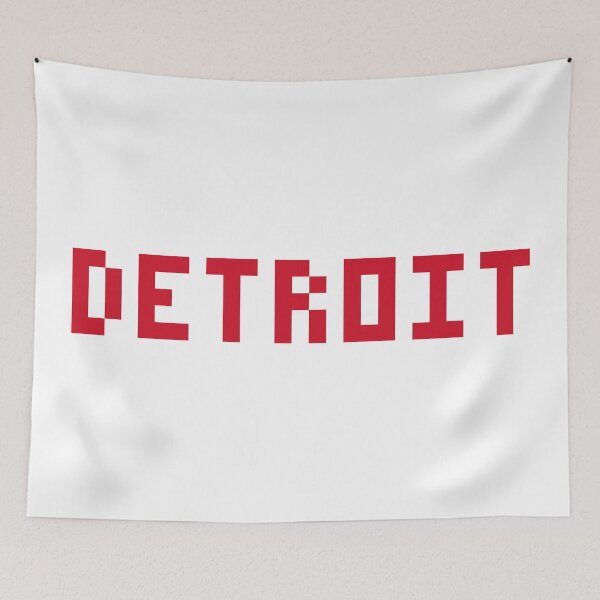 Item preview, Pixel NHL Detroit in Away Colors designed and sold by gkillerb.