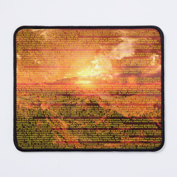 Item preview, Mars Laser Terraforming Art designed and sold by Alicefish.