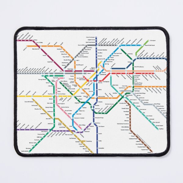 Item preview, subway map são paulo designed and sold by Claudio Pepper.