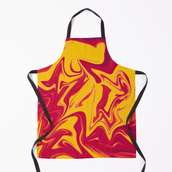 Item preview, Abstract Liquid Metallic Marble Art Paint- Orange Lava yellow Marble art designed and sold by MAEffects.
