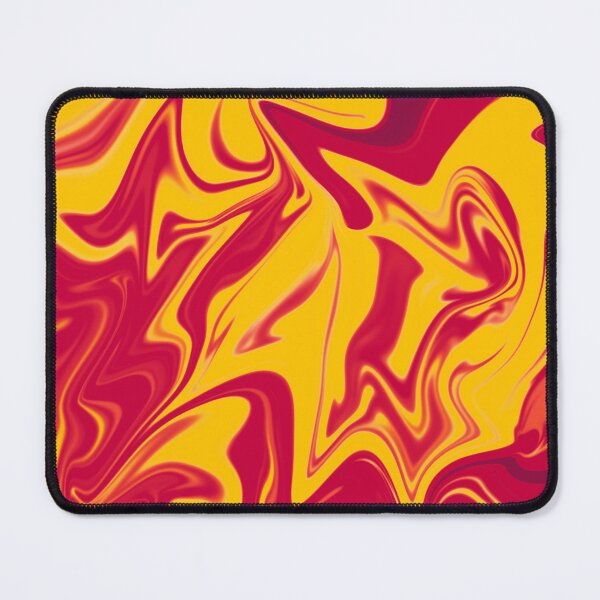 Item preview, Abstract Liquid Metallic Marble Art Paint- Orange Lava yellow Marble art designed and sold by MAEffects.
