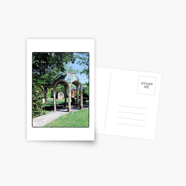 Teal Tiled Gazebo Postcard