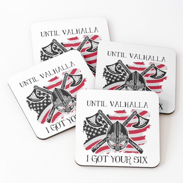 Item preview, Until Valhalla I got your six -  US Flag designed and sold by Georgy09.