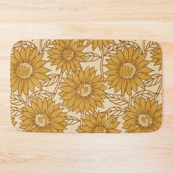 Item preview, Golden Sunflowers - Cream designed and sold by latheandquill.