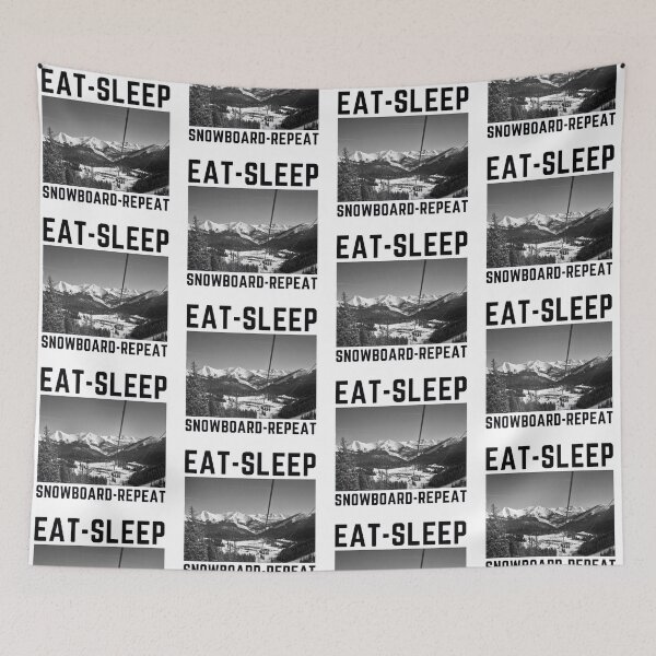 Item preview, Eat Sleep Snowboard Repeat designed and sold by CarefulCaptures.