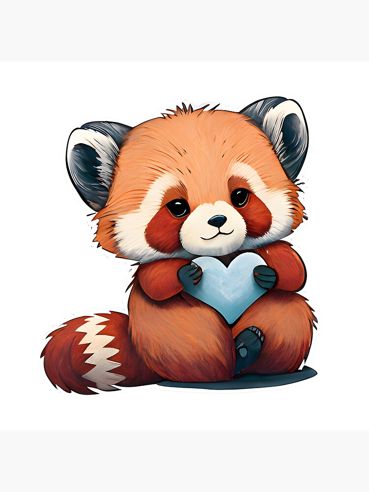Cute Red Panda Valentine