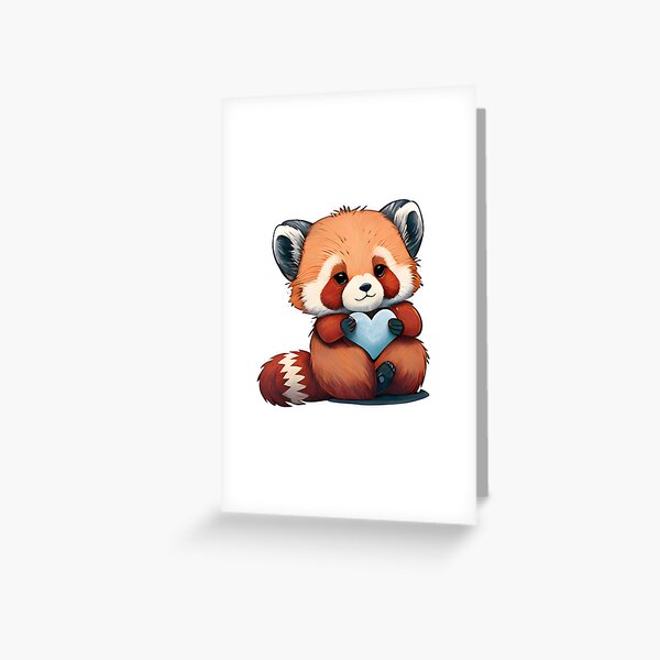 Item preview, Cute Red Panda Valentine designed and sold by CivilPsycho.