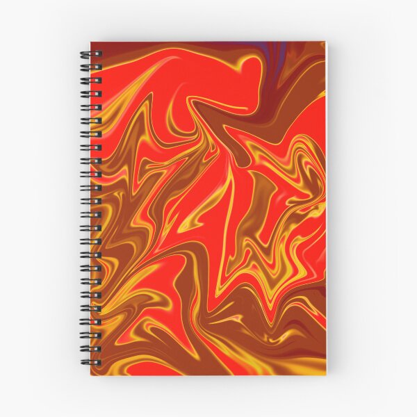 Item preview, Abstract Liquid Metallic Marble Art Paint- Orange Lava red Marble art designed and sold by MAEffects.