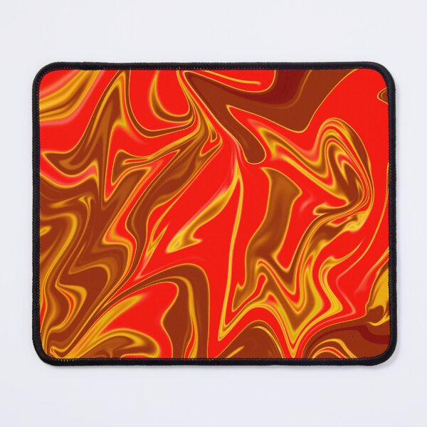 Item preview, Abstract Liquid Metallic Marble Art Paint- Orange Lava red Marble art designed and sold by MAEffects.
