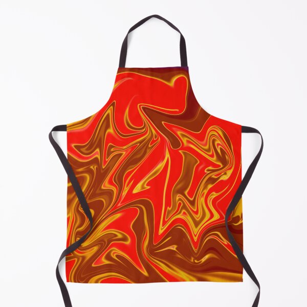 Item preview, Abstract Liquid Metallic Marble Art Paint- Orange Lava red Marble art designed and sold by MAEffects.