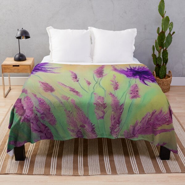 Item preview, Color Flower Art, Purple Sage Flower Art, Floral Modern Art designed and sold by viewgraphics.