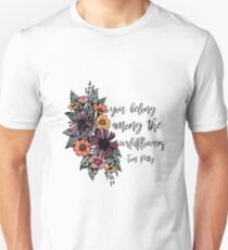 Camiseta unisex Flores silvestres