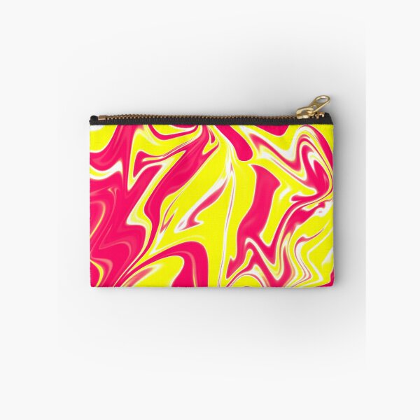 Item preview, Abstract Liquid Metallic Marble Art Paint- Orange Lava Yellow Marble art designed and sold by MAEffects.