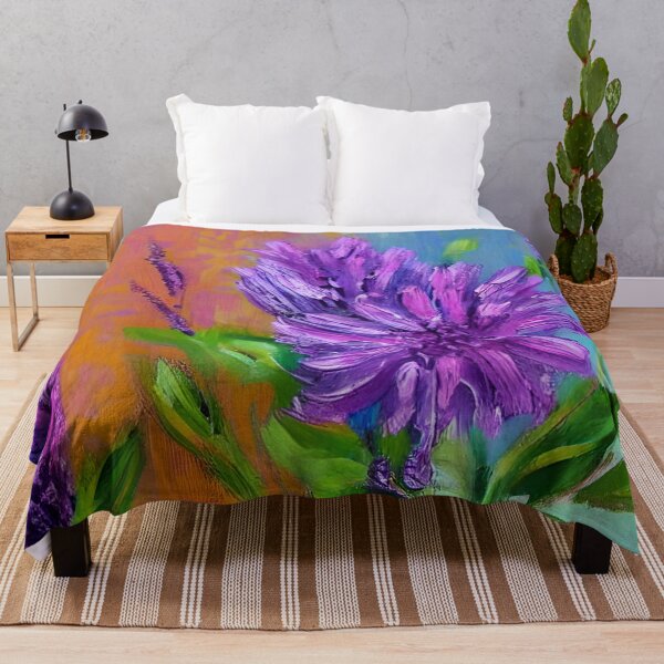 Item preview, Color Flower Art, Purple Sage Flower Art, Floral Modern Art designed and sold by viewgraphics.
