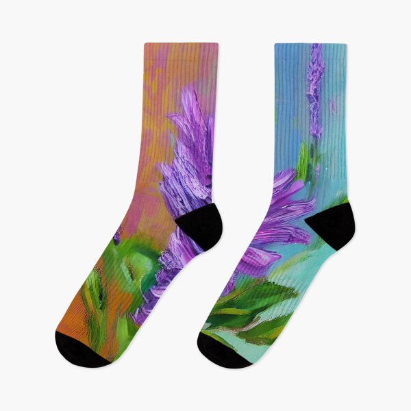 Item preview, Color Flower Art, Purple Sage Flower Art, Floral Modern Art designed and sold by viewgraphics.