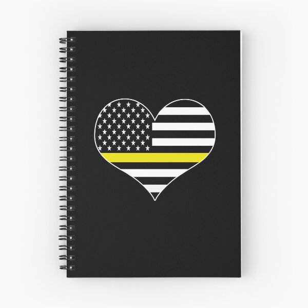 Item preview, American Flag Thin Gold Line Heart 911 Emergency Dispatcher designed and sold by EndlessFreedom.