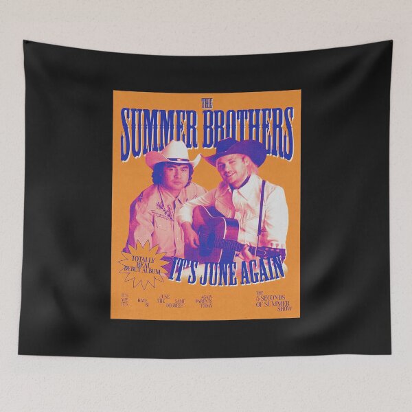 Item preview, Summer Brothers It's June Again shirt, 5SOS Summer Brothers Shirt, 5 Seconds of Summer Shirt Full Size designed and sold by Teresaroe.