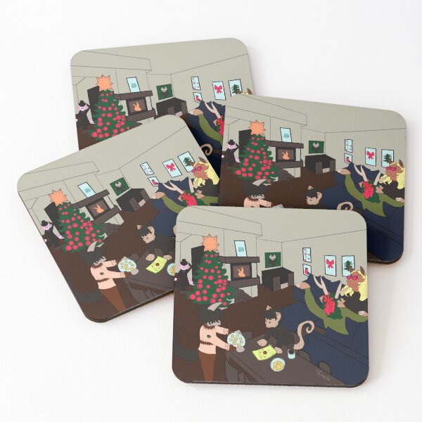 Item preview, A group of friends at christmas designed and sold by JinnyeCandy.
