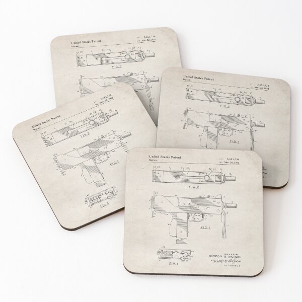 Item preview, MAC 10 Uzi Patent - Gun Lover Gunsmith Workshop Art - Antique designed and sold by patentpress.