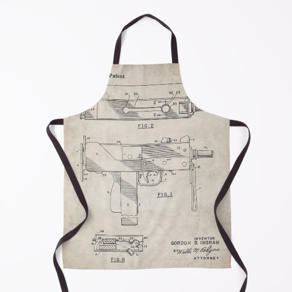 Item preview, MAC 10 Uzi Patent - Gun Lover Gunsmith Workshop Art - Antique designed and sold by patentpress.