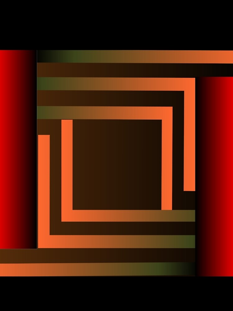 Thumbnail 5 of 5, A-Line Dress, Abstract Dimensional Transition Pattern designed and sold by RGSMOOTHFINGER.