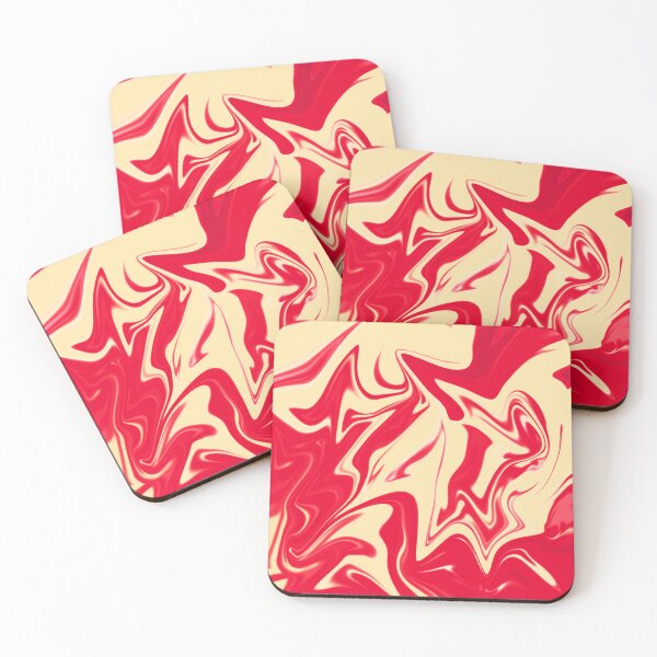Item preview, Abstract Liquid Metallic Marble Art Paint- Orange Lava Yellow Marble art designed and sold by MAEffects.