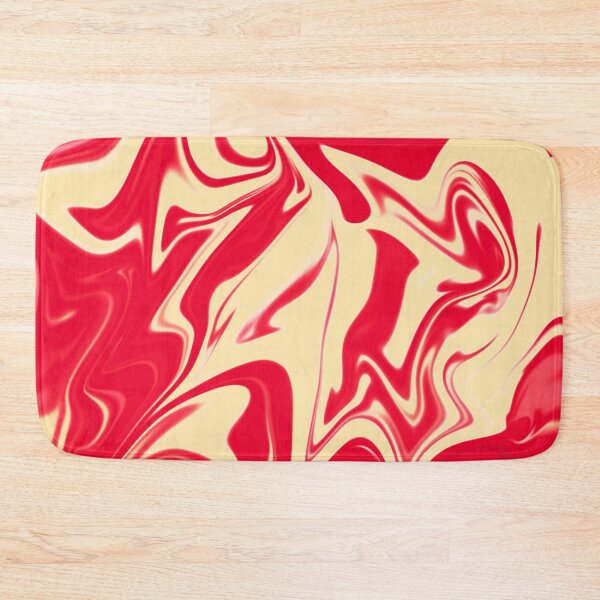 Item preview, Abstract Liquid Metallic Marble Art Paint- Orange Lava Yellow Marble art designed and sold by MAEffects.