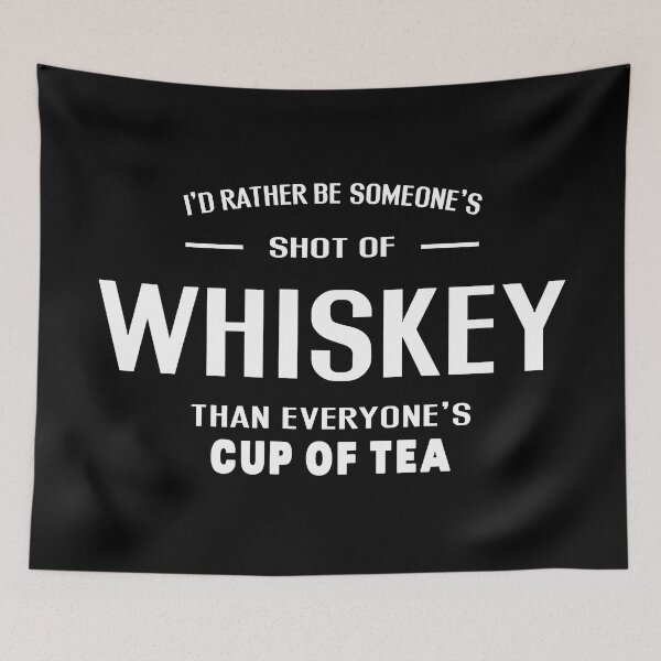 Item preview, I'd Rather Be Someone's Shot Of Whiskey - White Text designed and sold by Grimwear Co..