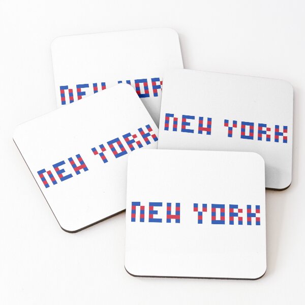 Item preview, Pixel NHL New York in Away Colors (Blue Red) designed and sold by gkillerb.