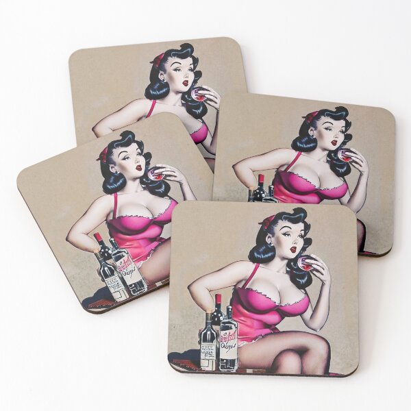 Item preview, Drinking Pinup Girl designed and sold by cutestpinups.