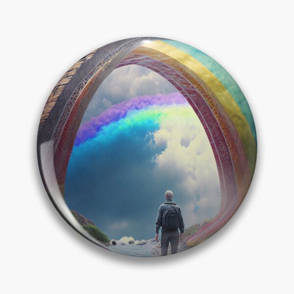 Item preview, Person crossing the rainbow bridge designed and sold by TDCards.
