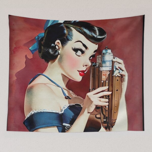Item preview, Steampunk Gadget Pinup Girl designed and sold by cutestpinups.