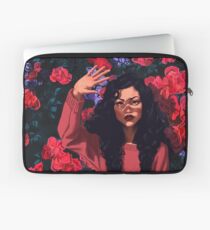 Red Flowers Girl Laptop Sleeve