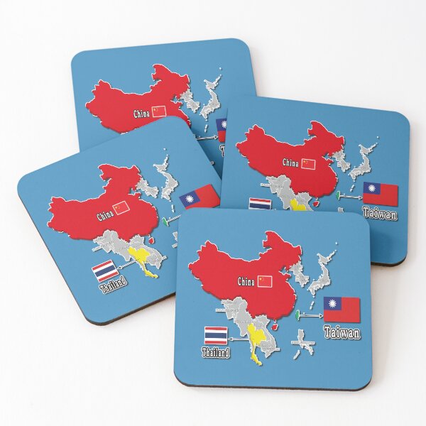 Item preview, where is taiwan world map | taiwan location map_not Thailand and China_blue designed and sold by jessie848v.