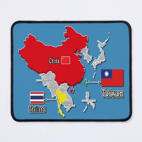 Item preview, where is taiwan world map | taiwan location map_not Thailand and China_blue designed and sold by jessie848v.