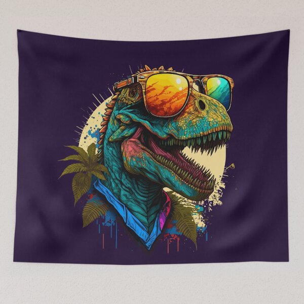 Item preview, Miami Neon T-Rex designed and sold by ChasmicArt.