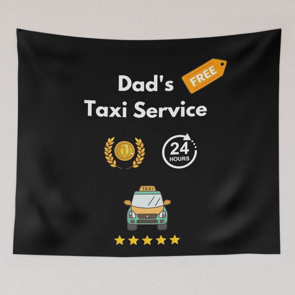 Item preview, Dad Taxi Service Funny Dad School Pick Up and Cab Driving  designed and sold by Artstastic.