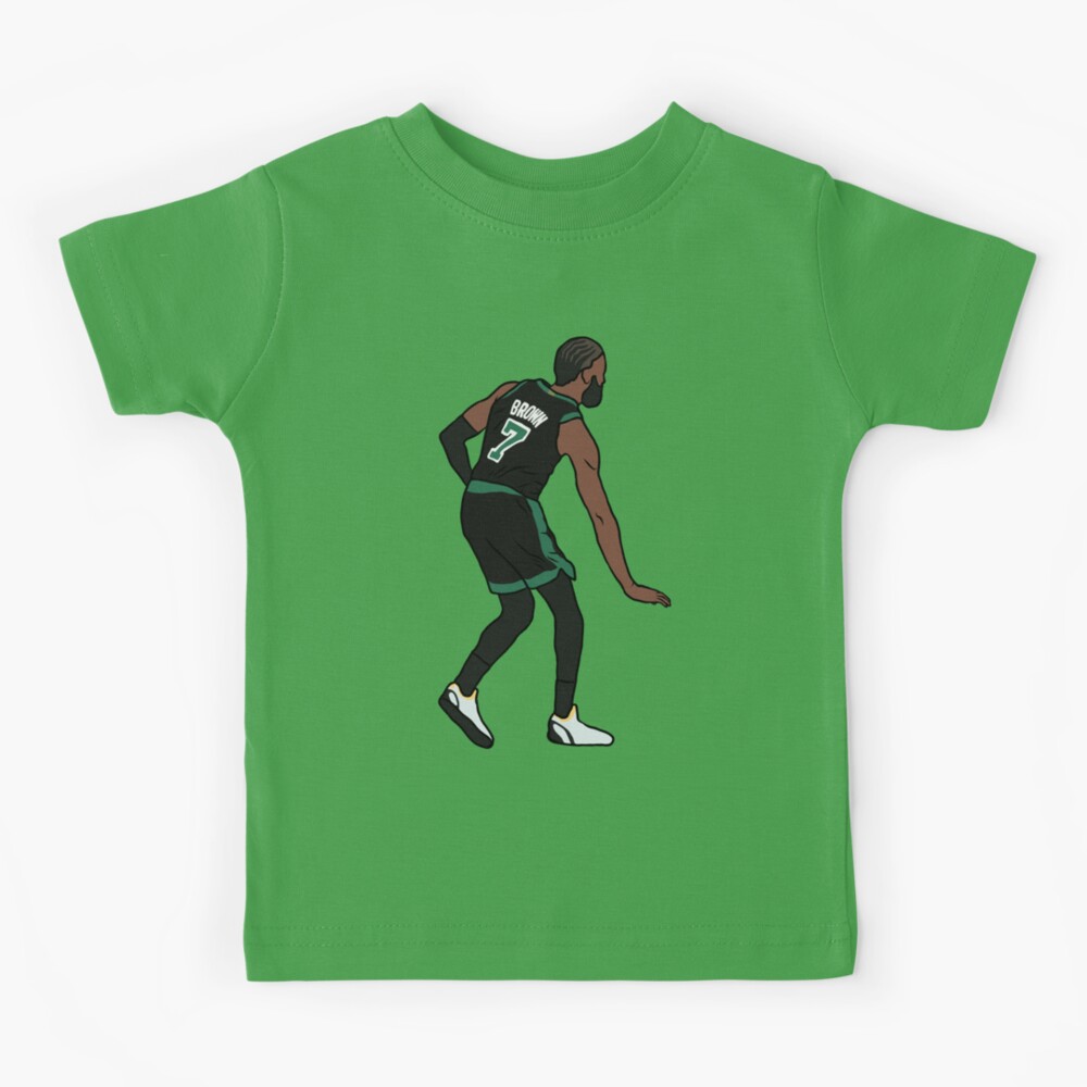 BLACK Celtics Jayson Tatum Jaylen Brown 2022 T-shirt YOUTH LARGE 