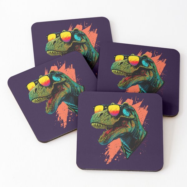 Item preview, Miami vacation Neon T-Rex designed and sold by ChasmicArt.